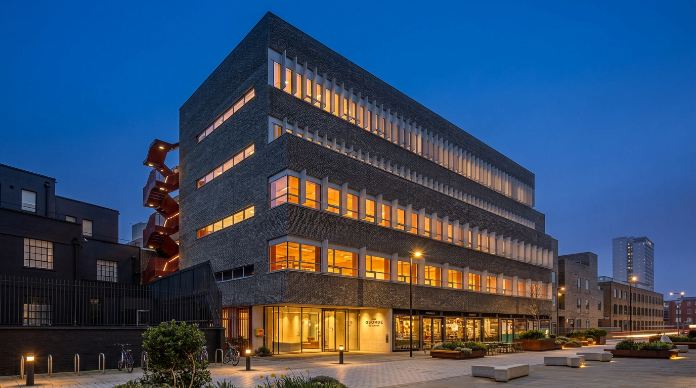 The George Building — Curtain Walling · Windows · Doors · Facade Interfaces by Delta Facades in Notting Hill, London