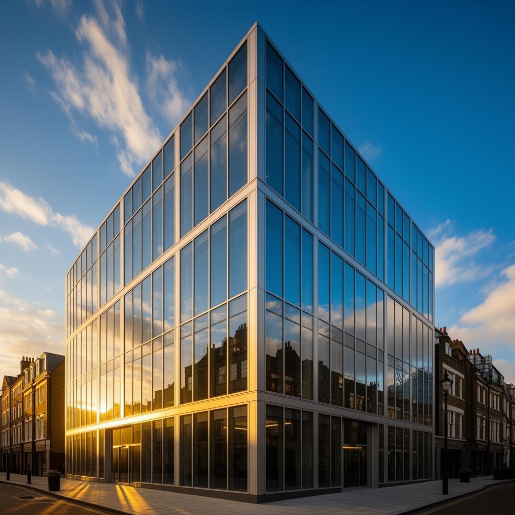 Stick Curtain Wall installation by Delta Facades