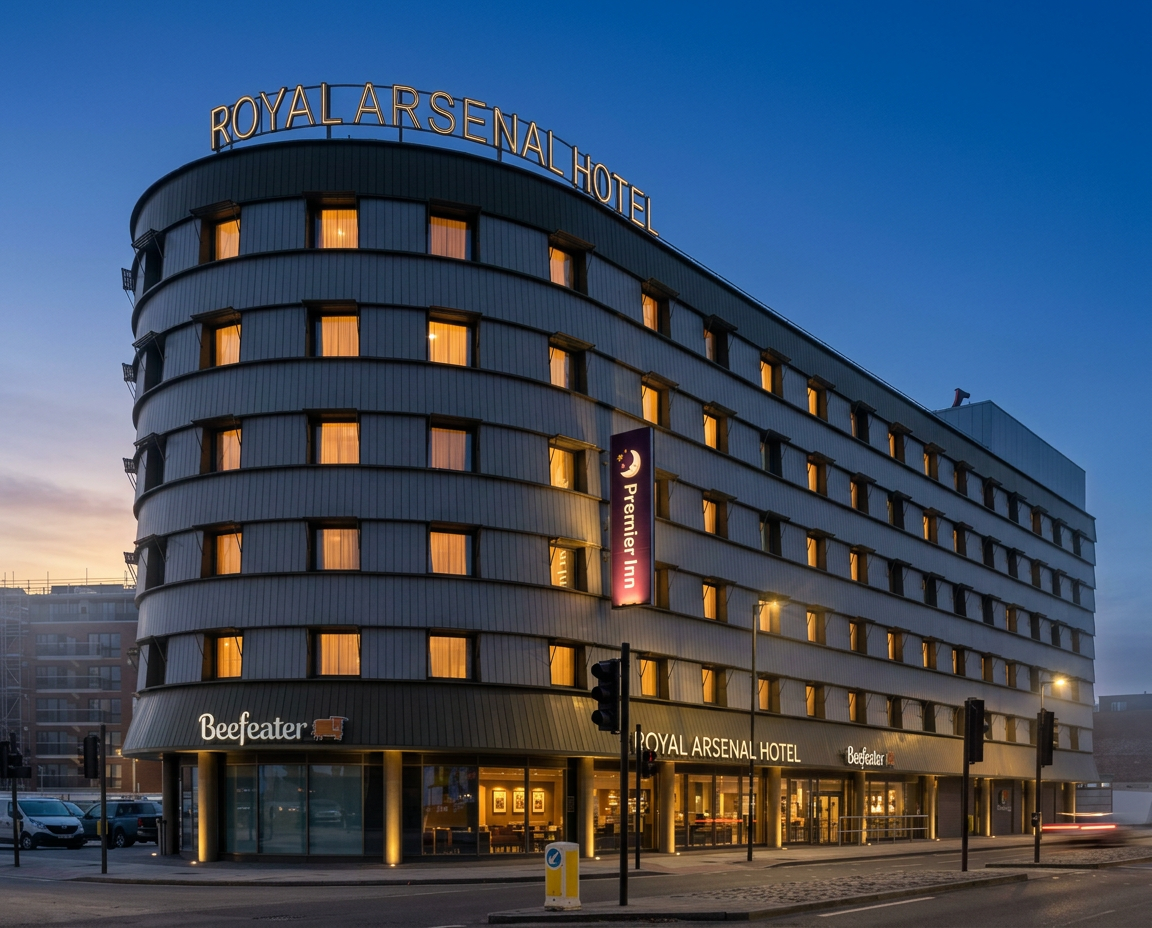 Premier Inn, Royal Arsenal — Windows · Doors · External Cladding Interfaces by Delta Facades in Beresford Street, Woolwich, London